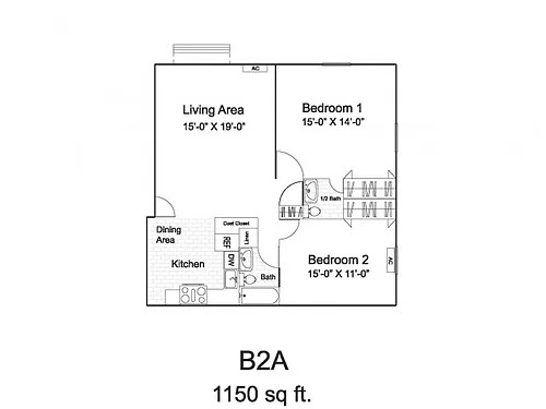 Floor plan B2A