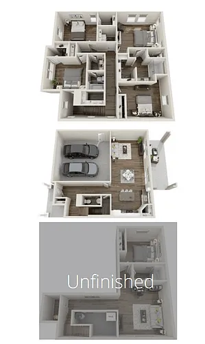 Floor plan Trevi (Unfinished Basement)
