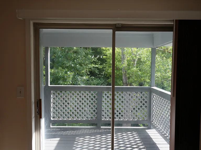 Sliding Door from the Living Room to the Deck