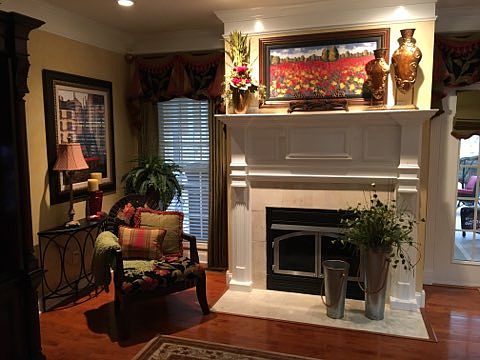 Family room fireplace