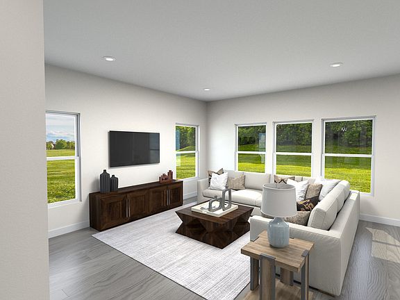 Spacious family room