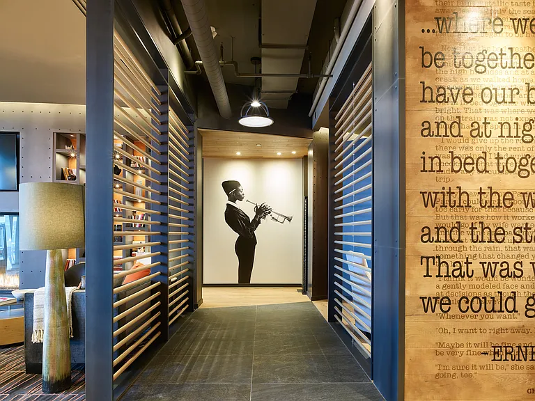 Kansas City Inspired Art throughout Two Light Luxury Apartments