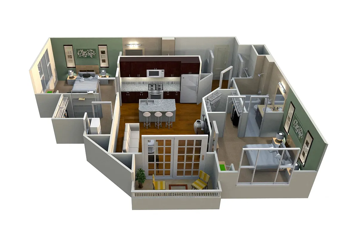 Floor plan M2-2 985