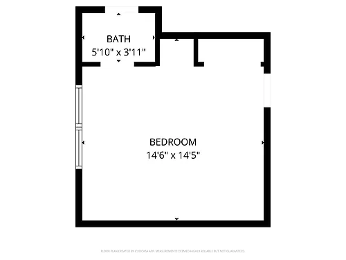 Floor plan Double Room Shared half bath