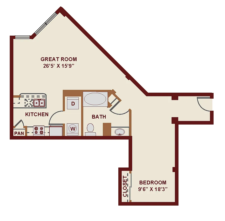 Floor plan A4C Premium Upgrade