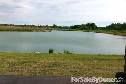 View of Psalm lake from covered patio
