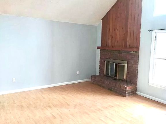 Living room with fireplace