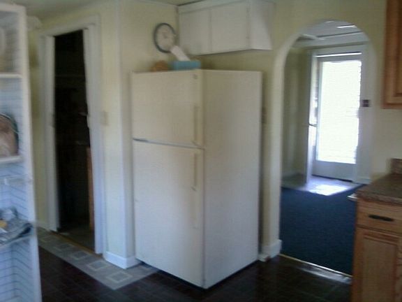 kitchen door looking into living room