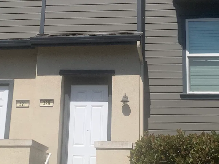 Front door of the building