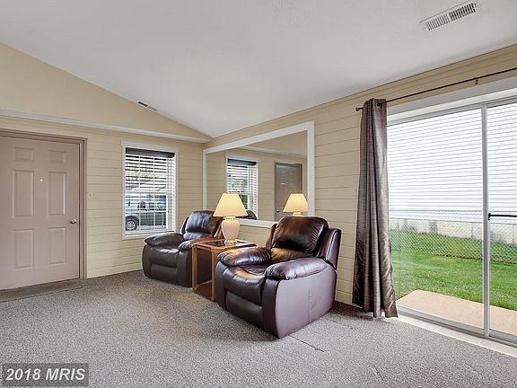 Open living room to kitchen