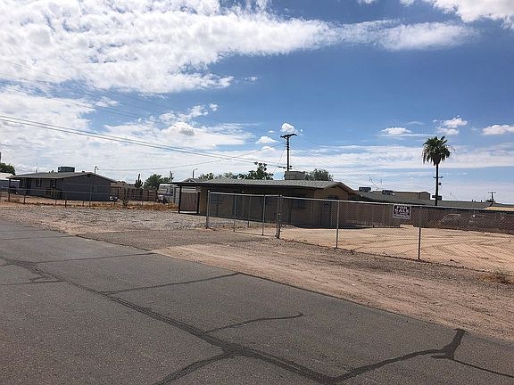 Building and parking area