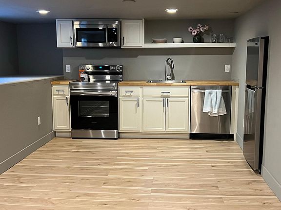 Trendy Kitchen with new appliances.