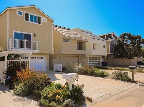 Located on the beach at Silverstrand! Tri-level, custom home with white water views!