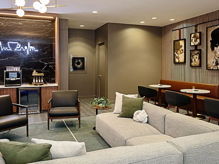 Apartment community Collar Cafe at Griffis Seattle Waterfront in Seattle, Washington.