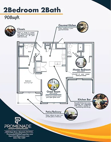 Floor plan Two Bedroom