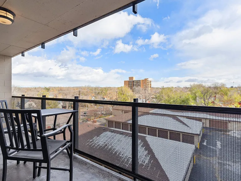 East-facing 20-foot-long balcony