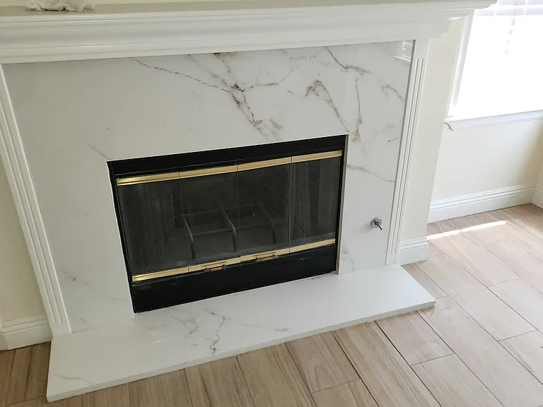 Updated fire place