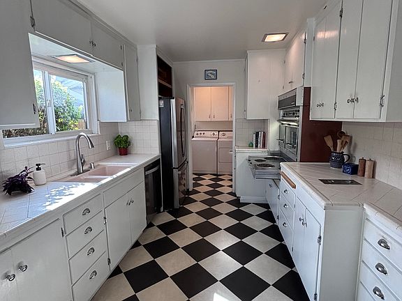 Kitchen into laundry room