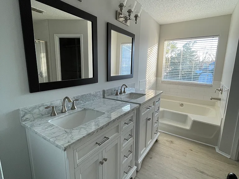 Updated master bathroom