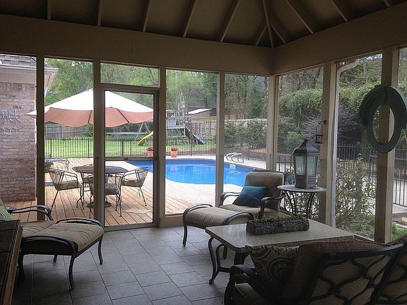 View of Pool From Sun Room