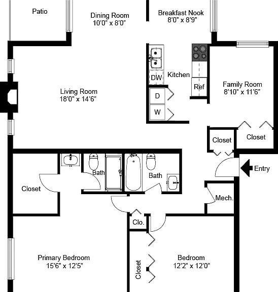 Two Bedroom Two Bathroom Den Two Bedroom Two Bathroom Den