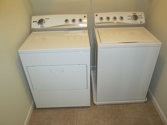 Washer and Dryer in Laundry room