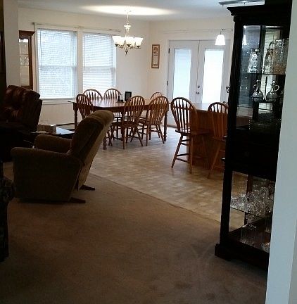 Looking from the foyer