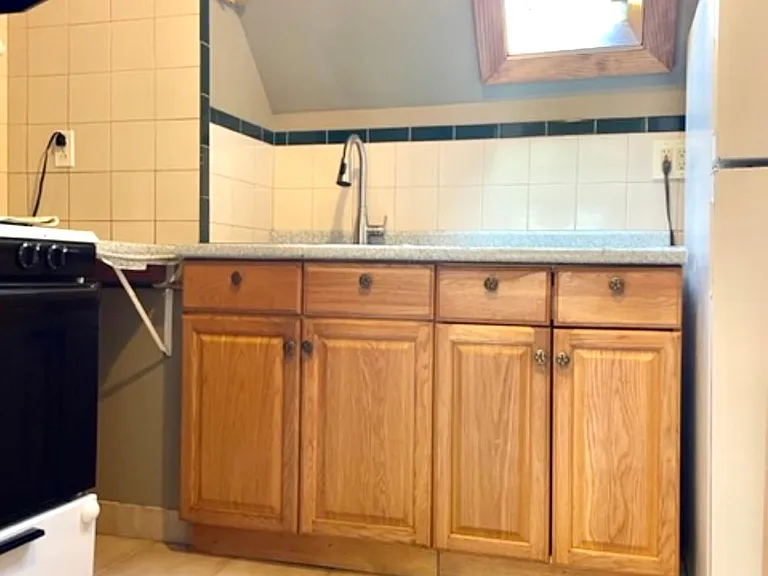 Kitchen with skylight