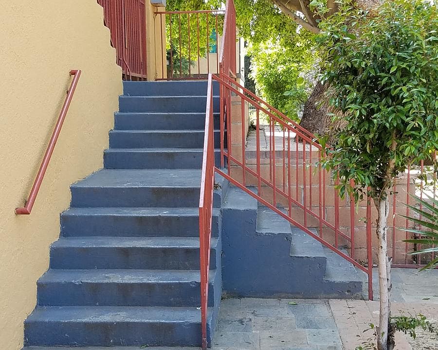 Stairs from Street to Building