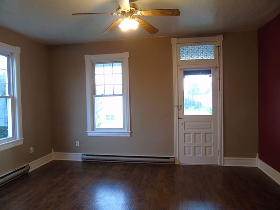 Living room with hardwood flooring