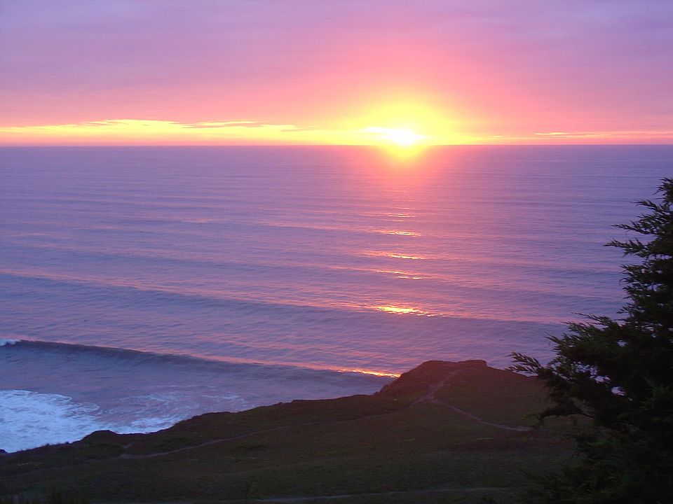 Sunset from living room window