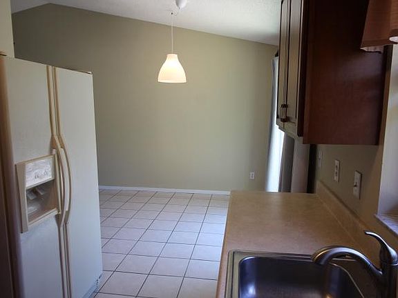 View from kitchen to dining area