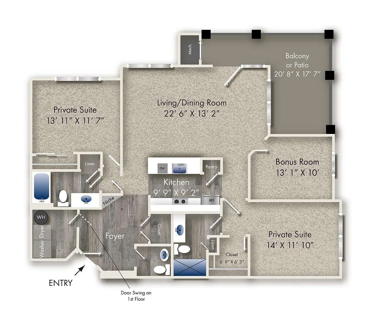 Floor plan The Satie