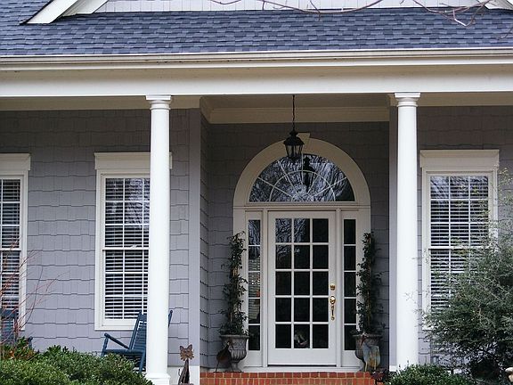 Grand Entrance and Rocking Chair Front Porch