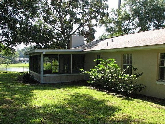 Rear and screened porch