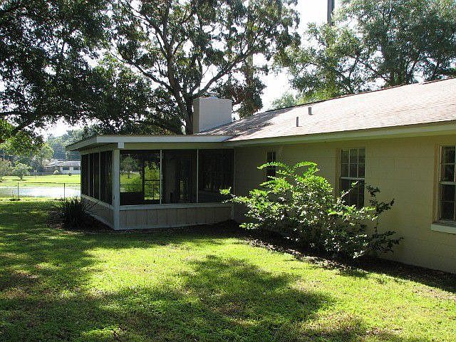 Rear and screened porch
