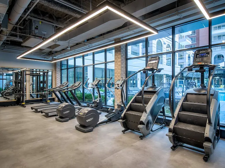Fitness center with cardio equipment
