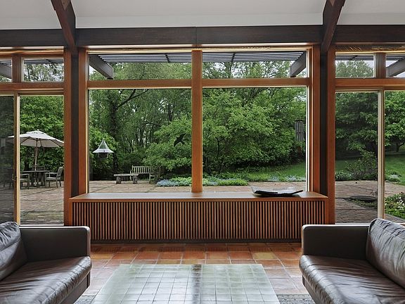 The boundary between indoors and outdoors seems to disappear...