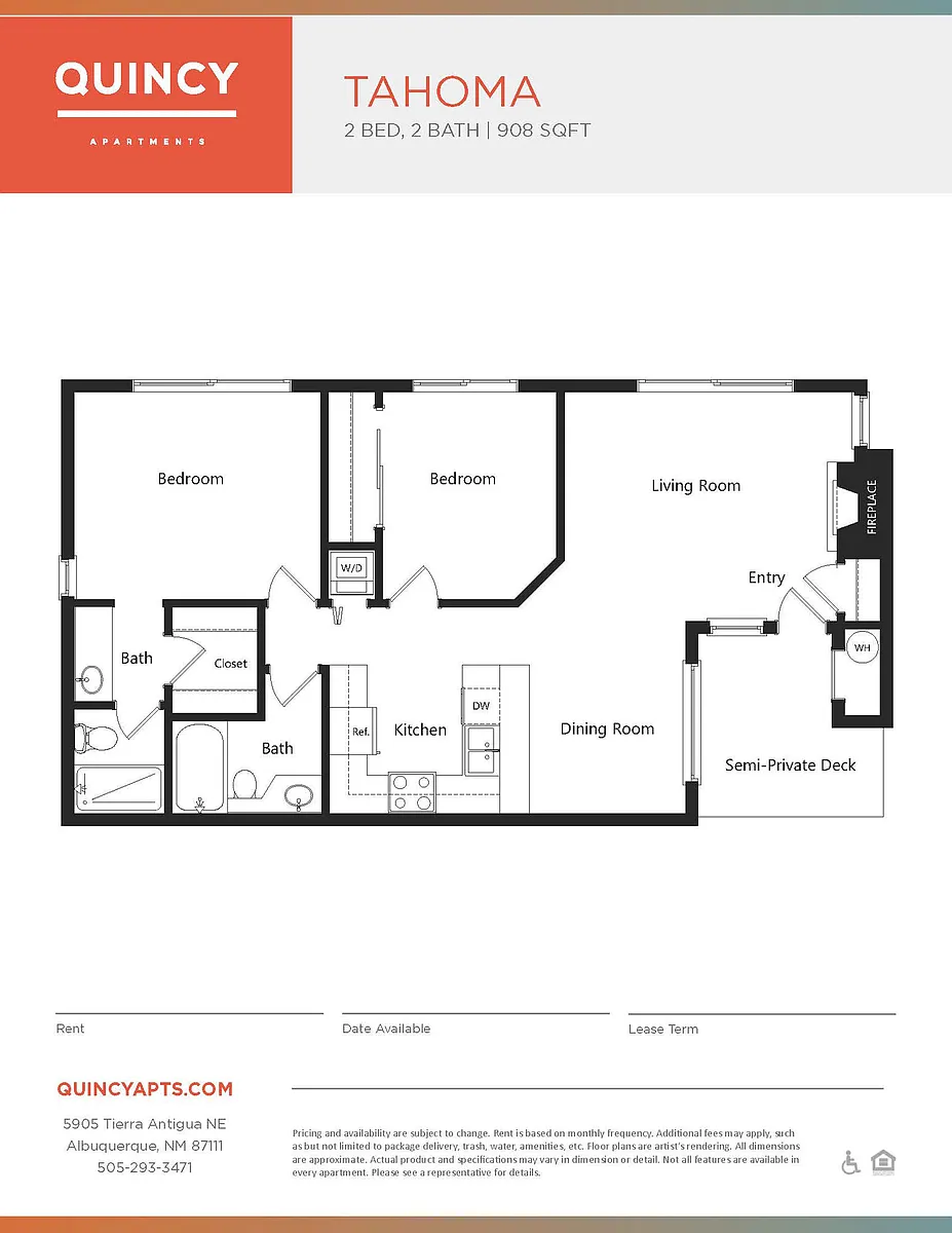 Floor plan Tahoma Renovated