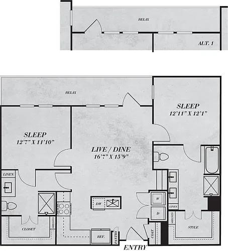 Floor plan B3
