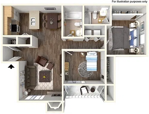 Floor plan 2X2