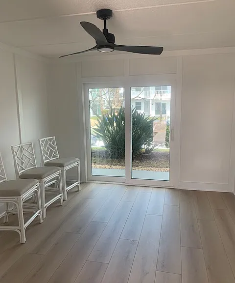 New floors and new hurricane-rated sliders