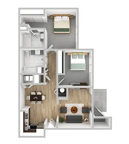 Floor plan 2B2B