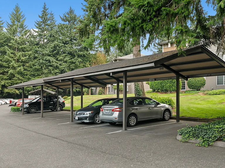 Convenient covered parking available for residents.