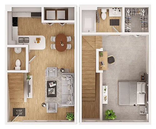 Floor plan A1 Townhome
