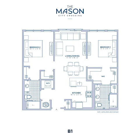 Floor plan The Mason at City Crossing - B1_1