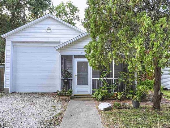 Front yard and garage