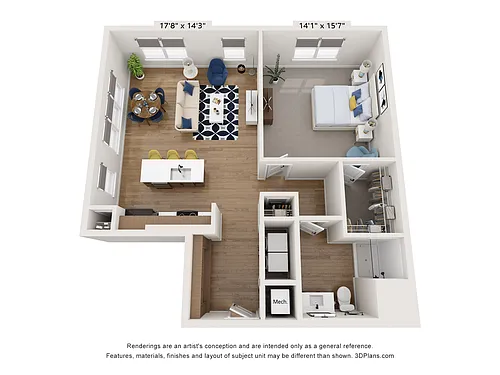 Floor plan A14 Redbud