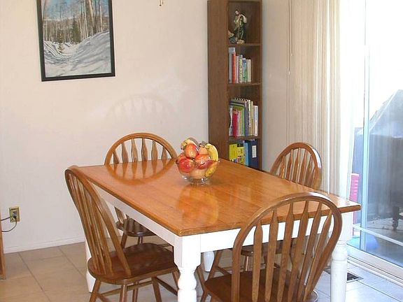Dining Room overlooking the private deck