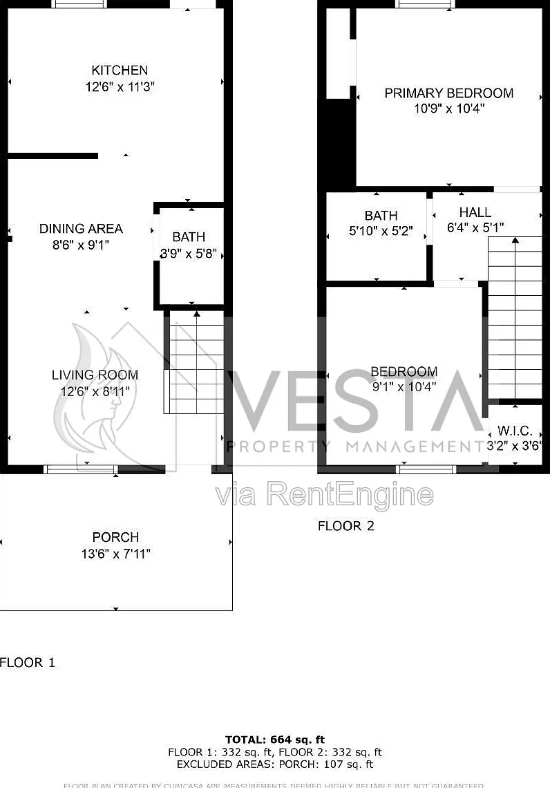 2 bed, 1.0 bath, 664 sqft, $1,300 — Photo 1